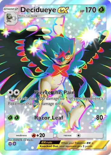 Decidueye ex (Mega Rising #317/331, 2-Star Shiny) | Pokmon TCG Pocket