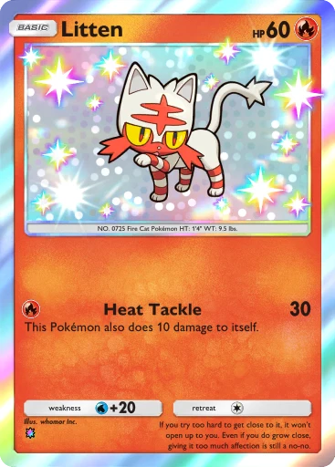 Litten (Mega Rising #293/331, 1-Star Shiny) | Pokmon TCG Pocket