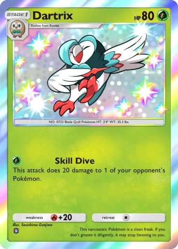 Dartrix (Mega Ascensão #291/331, Brilhante) | Pokémon TCG Pocket