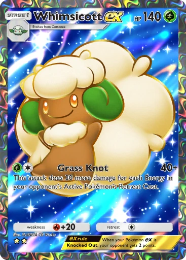 pokemon whimsicott card Whimsicott VSTAR 065/172 Brilliant Stars Pack Fres Pokemon Card Near M