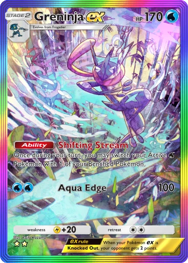 ポケモンカードゲーム greninja ex Greninja ex (Mega Rising #275/331, 2-Stars) | Pokémon TCG Pocket