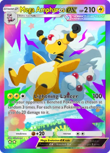 ampharos stage 2 pokemon card value Ampharos EX (27/98) [XY: Ancient Origins]