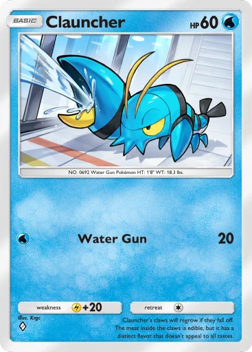 pokemon clauncher card POKEMON XY STEAM SIEGE CARD - CLAUNCHER 33/114 REVERSE HOLO