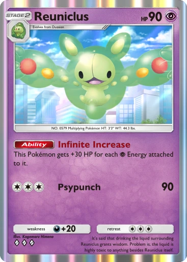 Reuniclus (Crimson Blaze #34/103, 3-Diamonds) | Pokmon TCG Pocket