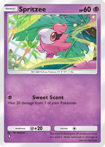 Spritzee (Crimson Blaze #35/103, 1-Diamond) | Pokmon TCG Pocket