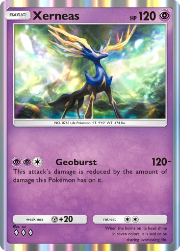 Xerneas (Crimson Blaze #37/103, 3-Diamonds) | Pokmon TCG Pocket