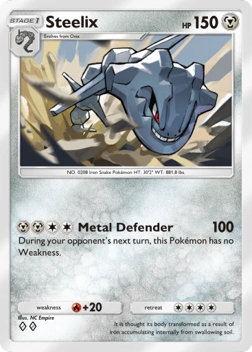 ポケットモンスター 銀 Steelix (Crimson Blaze #51/103, 2-Diamonds) | Pokémon TCG Pocket
