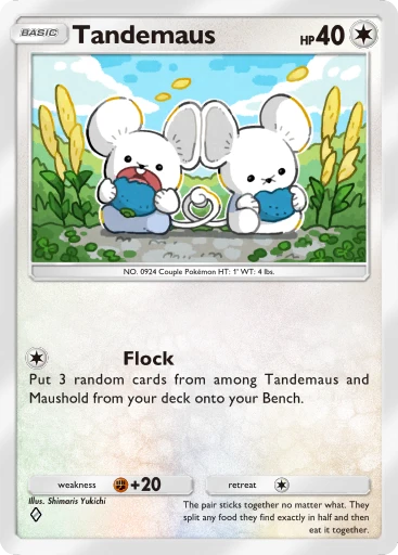 Tandemaus (Fantastical Parade #142/234, 1-Diamond) | Pokmon TCG Pocket Tandemaus (Fantastical Parade #142/234, 1-Diamond) | Pokmon TCG Pocket