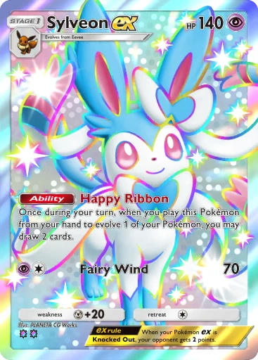 Sylveon EX 170HP ポケモンカード　英語版 Sylveon ex (Eevee Grove #89/107, 2-Stars) | Pokémon TCG Pocket