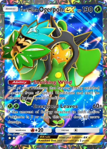 Teal Mask Ogerpon ex (Fantastical Parade #180/234, 2-Stars) | Pokmon TCG  Pocket