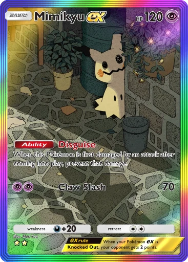 mimikyu pokemon cards Mimikyu ex (069/159) (Journey Together Stamped) [Miscellaneous Cards] –  Dungeons & Javas main image 1
