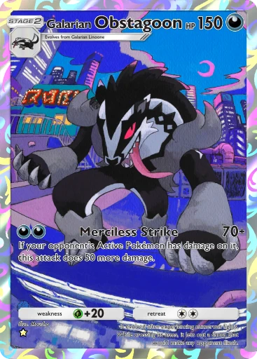 Galarian Obstagoon (Fantastical Parade #176/234, 1-Star) | Pokmon TCG  Pocket