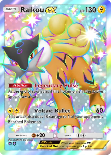 pokemon raikou card Raikou & Suicune LEGEND (93/95) [HeartGold & SoulSilver: Unleashed] main image 1