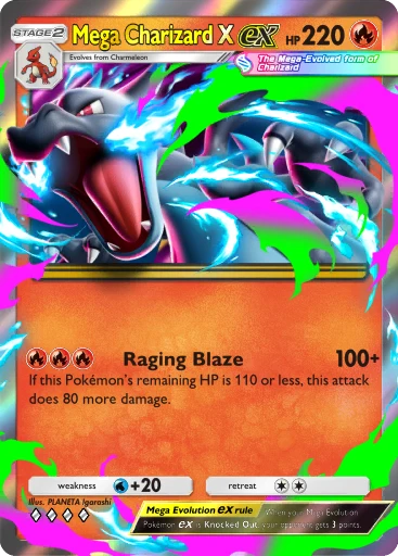 ポ*ん様 ポケモンカード MEGA CHARIZARD X #111 MINT Mega Charizard X ex (Mega Shine #111/117, 2-Star Shiny) | Pokémon
