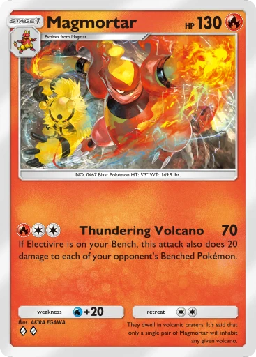 Magmortar (Mega Shine #13/117, 2-Diamonds) | Pokmon TCG Pocket