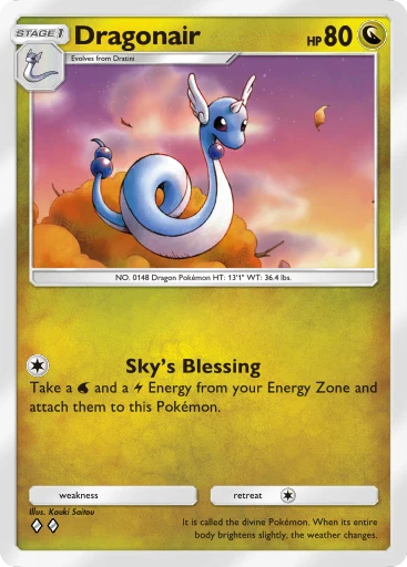 dragon pokemon card Dragonite pose swap Custom Orica card – RushforTacos Custom Cards main image 1