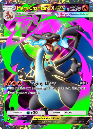 Mega Charizard X ex (Mega Shine #76/117, 2-Stars) | Pokémon TCG Pocket