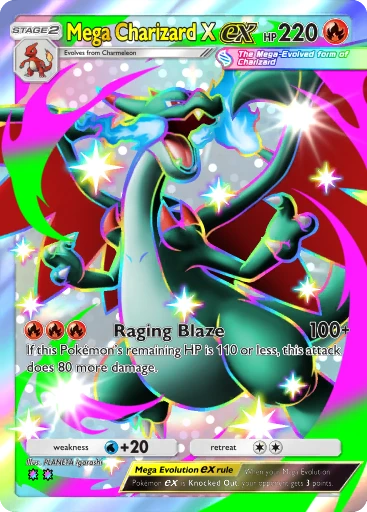 Mega Charizard X ex (Mega Shine #111/117, 2-Star Shiny) | Pokémon