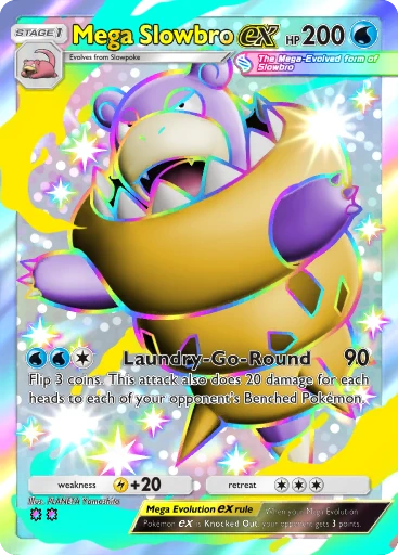 shiny mega pokemon cards Blissey ex SR 121/101 Mask of Change
