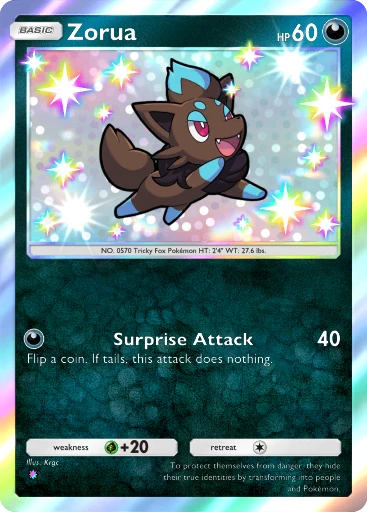 Zorua (Mega Shine #102/117, 1-Star Shiny) | Pokmon TCG Pocket