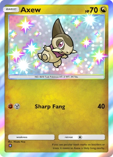 Axew (Mega Shine #108/117, 1-Star Shiny) | Pokmon TCG Pocket Axew (Mega Shine #108/117, 1-Star Shiny) | Pokmon TCG Pocket