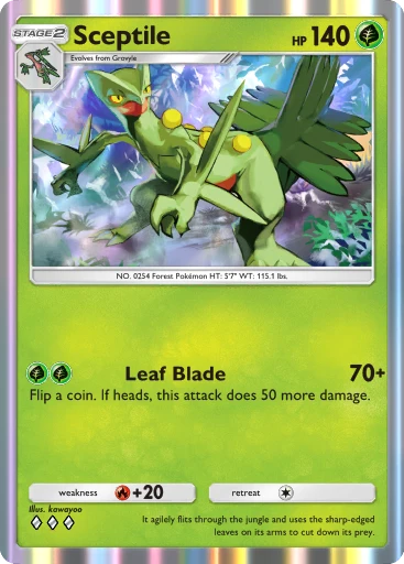 Sceptile (Pulsing Aura #7/234, 3-Diamonds) | Pokmon TCG Pocket