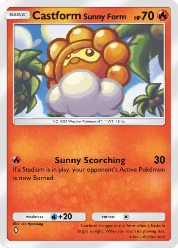 Castform Sunny Form (Pokémon TCG Pocket)
