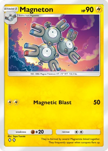 pokemon magneton card value Magneton (54/130) [Diamond & Pearl: Base Set]