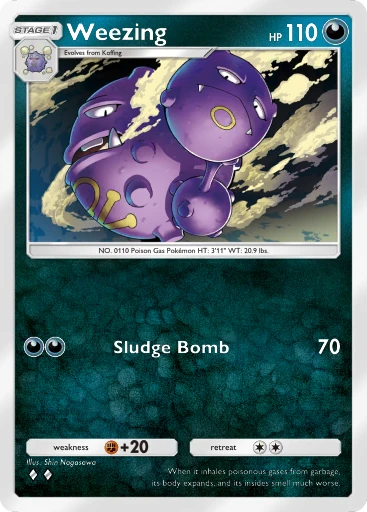 Weezing (Pulsing Aura #102/234, 2-Diamonds) | Pokmon TCG Pocket