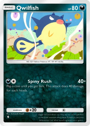 Qwilfish (Pulsing Aura #103/234, 1-Diamond) | Pokmon TCG Pocket