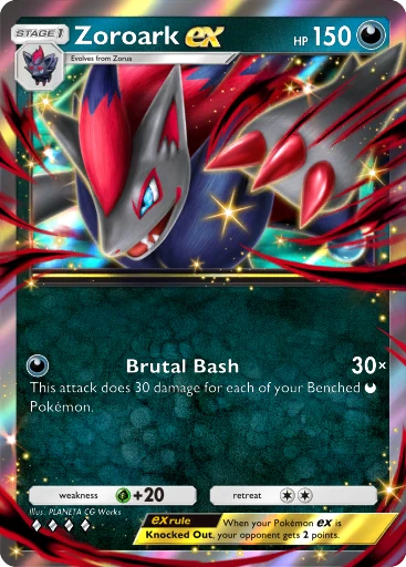 Zoroark ex (Pulsing Aura #106/234, 4-Diamonds) | Pokmon TCG Pocket