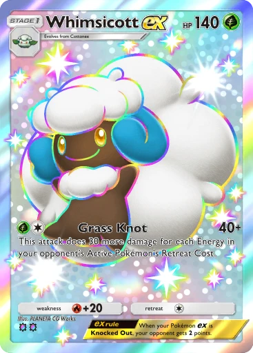 Whimsicott ex (Pulsing Aura #225/234, 2-Star Shiny) | Pokmon TCG Pocket