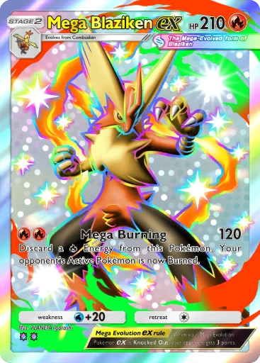 Mega Blaziken ex (Pulsing Aura #226/234, 2-Star Shiny) | Pokmon TCG Pocket