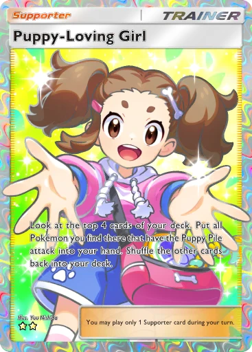 Puppy-Loving Girl (Pokémon TCG Pocket)