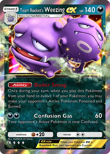 Team Rocket's Weezing ex (Pokémon TCG Pocket)
