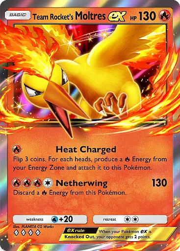 Team Rocket's Moltres ex (Pokémon TCG Pocket)