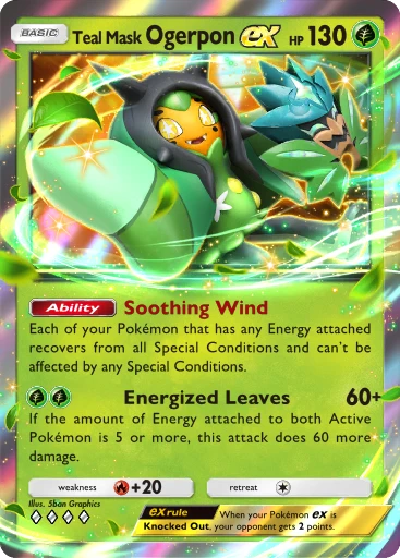 Ogerpon Masque Turquoise-ex (Pokémon TCG Pocket)