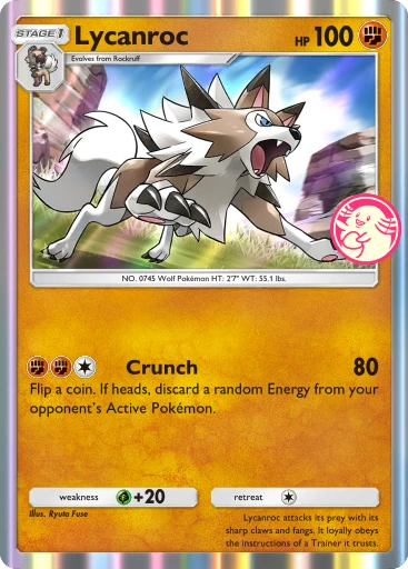 shiny lycanroc pokemon card Pokemon Trading Card Game Hidden Fates Ultra Rare Lycanroc GX SV67 main image 1
