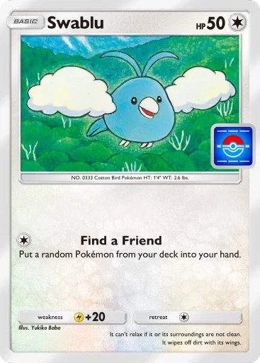 swablu pokemon card Pokemon Card HS Triumphant Swablu Common 78/102 – PokeOrder.com main image 0