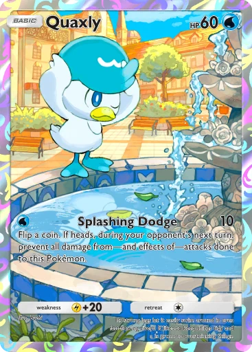quaxly pokemon card 050/191 Quaxly