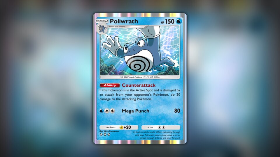 Poliwrath (#61, ♦️♦️♦️, Genetic Apex) • Pokémon TCG Pocket