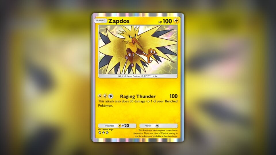 Zapdos (#103, ♦️♦️♦️, Genetic Apex) • Pokémon TCG Pocket