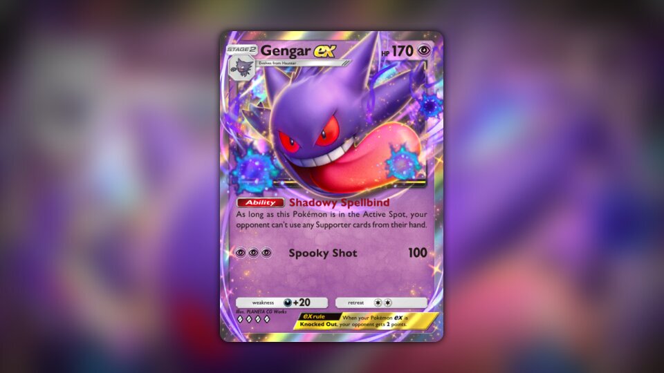 Gengar ex (#123, ♦️♦️♦️♦️, Genetic Apex) • Pokémon
