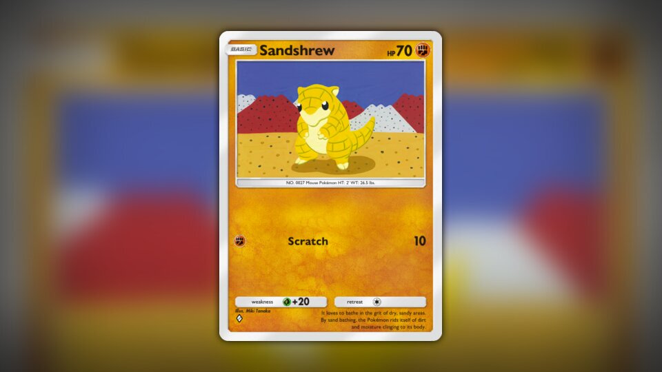 Sandshrew (#137, ♦️, Genetic Apex) • Pokémon TCG Pocket