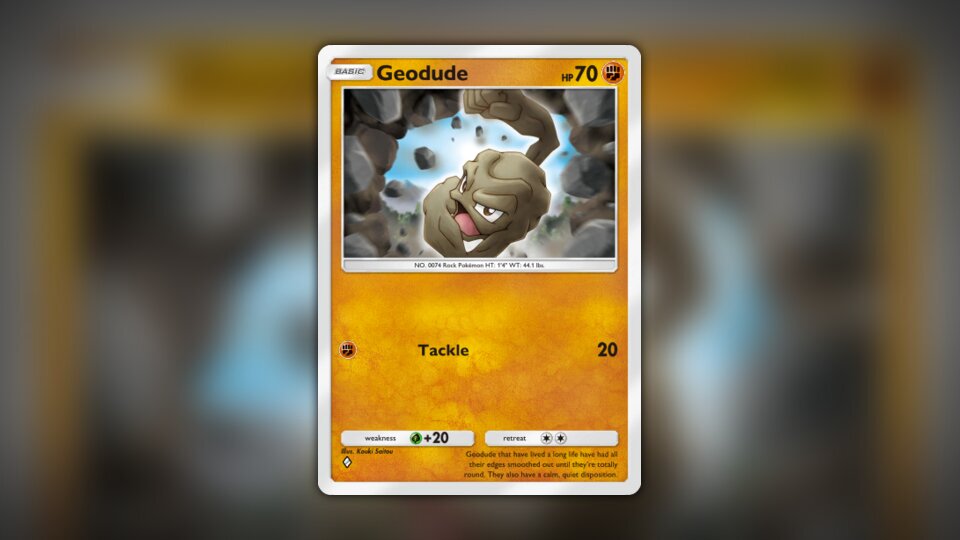 Geodude (#147, ♦️, Genetic Apex) • Pokémon TCG Pocket