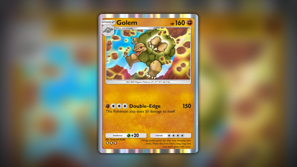 Golem (#149, ♦️♦️♦️, Genetic Apex) • Pokémon TCG Pocket