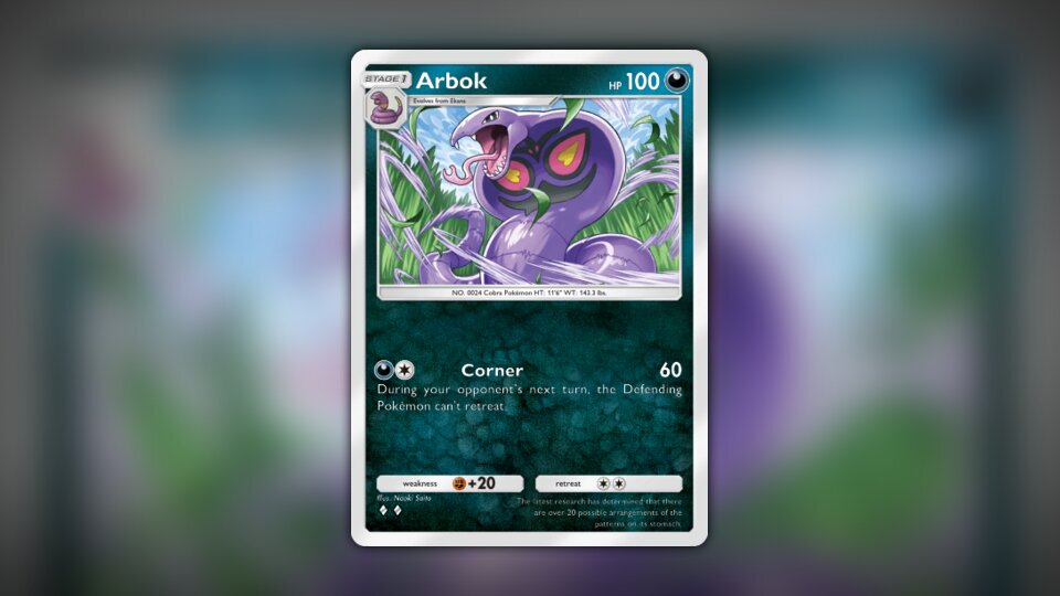 Arbok (#165, ♦️♦️, Genetic Apex) • Pokémon TCG Pocket