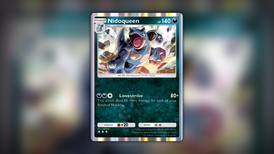 Nidoqueen (Genetic Apex #168/226, 3-Diamonds) | Pokémon TCG Pocket