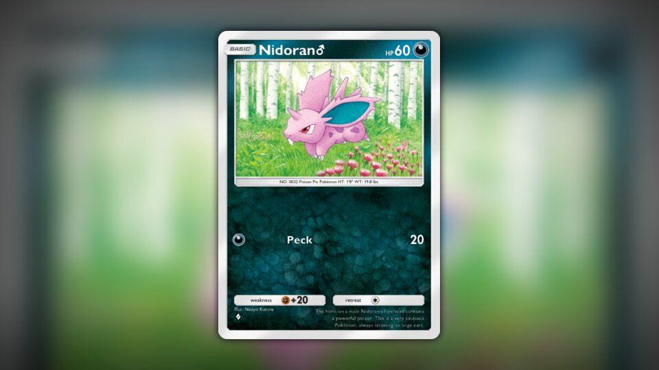 Nidoran♂ (#169, ♦️, Genetic Apex) • Pokémon TCG Pocket