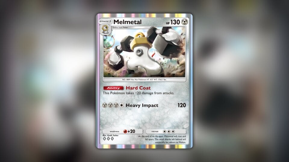 Melmetal (#182, ♦️♦️♦️, Genetic Apex) • Pokémon TCG Pocket